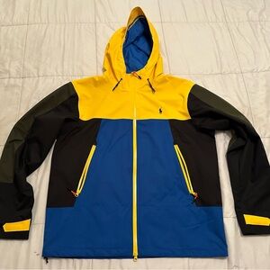 Polo by Ralph Lauren Men's Vibrant Yellow and Blue Performance Jacket